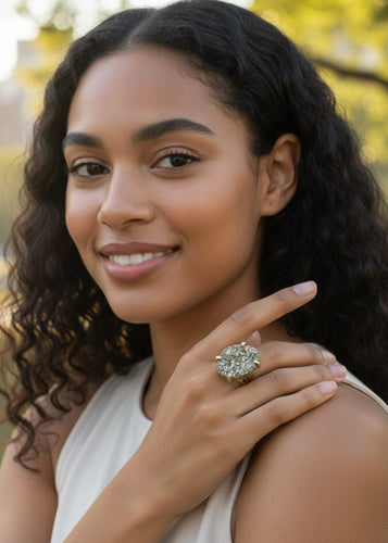 Pretty Pyrite Ring