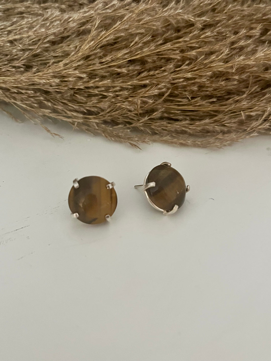 Tigers Eye earrings